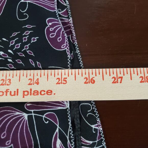 Vtg 90s Y2K NWT Max Studio Sheer Floral Babydoll Tie Top Size L Whimsigoth Fairy - Picture 11 of 11